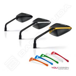 Rückspiegel BARRACUDA (Paar) X-VERISON in SCHWARZ aus Kunststoff (E-Hom.)