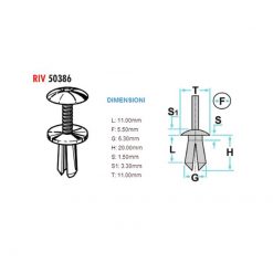 Kunststoffclip XBIKE (1 Stück) für Verschalung Ø 6, LxB 15x14mm
