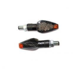 Blinker SHIN YO (Paar) PEAK mit LED in CARBON LOOK/GETOENT (M8 - 46 x 27 x
