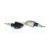 Blinker SHIN YO (Paar) ARROW mit LED in SCHWARZ/KLAR (M10 - 44 x 22mm - St