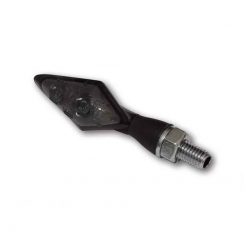 Blinker HIGHSIDER (Paar) PEN HEAD DOUBLE aus ALU in SCHWARZ/GETOENT Blinke