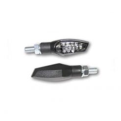 Blinker SHIN YO (Paar) NOVA mit LED in SCHWARZ/GETOENT (M8 - 46.5 x 20 x 2