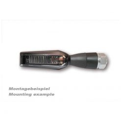 Distanzhülse HIGHSIDER (Paar) in SCHWARZ konisch für alle M8, mit Kabelsch