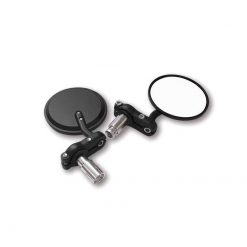 Rückspiegel SHIN YO (Paar) RONDO verstellbar in SCHWARZ-RUND (48cm2) (Einb