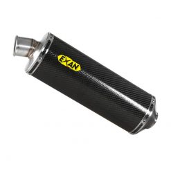 Auspuffanlage EXAN Oval Classic in carbon zu Yamaha (CH-Hom)