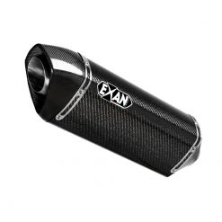 Auspuffanlage EXAN X-Black Oval in carbon zu Yamaha (CH-Hom)