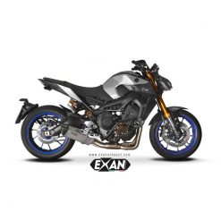 Auspuffanlage EXAN X-Black Oval in titan zu Yamaha (CH-Hom)