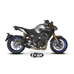 Auspuffanlage EXAN X-Black Oval in inox-schwarz zu Yamaha (CH-Hom)