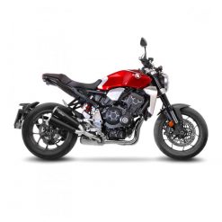 Auspuff LeoVince GP Duals in inox-schwarz zu Honda (CH-Hom)