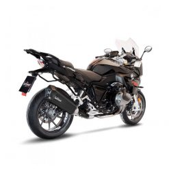 Auspuff LeoVince LV-12 in inox-schwarz zu BMW (CH-Hom)