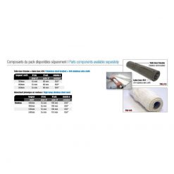 Edelstahlgewebe ACOUSTA-FIL geflochten, hält die Schalldämpferwolle zurück