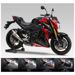 Auspuff Yoshimura R-11 (Single Exit) in Titan mit Carbon Cap zu Suzuki (CH