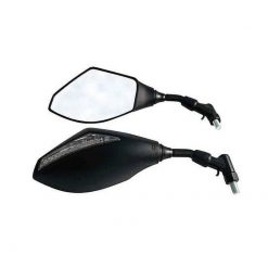 Rückspiegel HIGHSIDER (Paar) TEMPO mit LED Blinker in SCHWARZ M10x1.25 ink