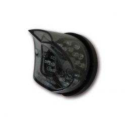 Rücklicht SHIN YO MADISON mit LED mit Glas SMOKE (Ø 55x48mm) (E-Homologier