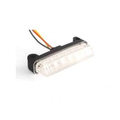 Rücklicht SHIN YO SHORTY mit LED SCHWARZ/KLAR zum schrauben mit M4 (78 x 1