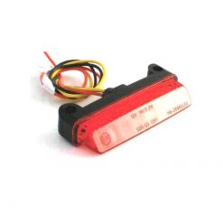 Rücklicht SHIN YO SHORTY mit LED SCHWARZ/ROT zum schrauben mit M4 (78 x 16