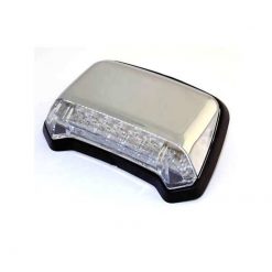 Rücklicht SHIN YO FLAT mit LED CHROM/KLAR zum schrauben (91 x 22 x 60mm) (