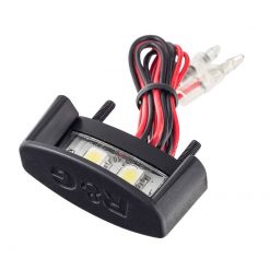 Kennzeichenbeleuchtung R&G mit 2 SMD LED in SCHWARZ (10x42x17mm) (E-Homolo