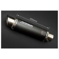 Auspuff BODIS GP1-RS in INOX/SCHWARZ (SS/BL) zu KTM (CH- Homologiert)