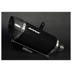 Auspuff BODIS P-TEC II in INOX/SCHWARZ (SS/BL) zu Honda (CH- Homologiert)