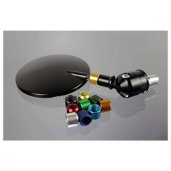 Rückspiegel MFW VARIO EVO aus Alu in SCHW./BLAU Spiegelfl. (69cm2) (Einb.