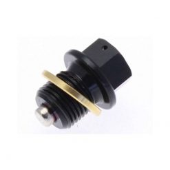 Oelablassschraube TECNIUM MAGNETISCH aus Alu in Schwarz M12x1.25 x 14mm