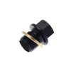 Oelablassschraube TECNIUM aus Alu in Schwarz M19x1.5 x 14mm