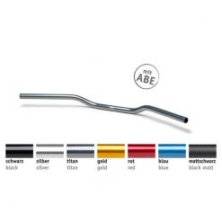 Lenker LSL STREET BAR (A00) Ø 22mm aus Alu in ROT (B 820 x H 55 - 90mm ver