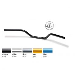 Lenker HIGHSIDER pro NAKED BIKE (A02) Ø 22mm aus Alu in SILBER B 790xH 98-170mm