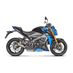 Auspuff AKRAPOVIC SLIP-ON in TITAN mit CARBON-ENDCAP zu Suzuki (CH Homolog