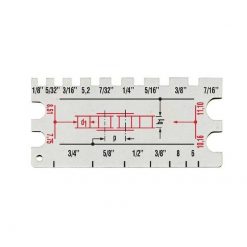 Kettenlehre JMP für alle Ketten 3/8 1/2 5/8 3/4 Zoll - 415/420/428/520/