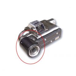 Abdeckung IXIL Rund für Austrittsrohr in CARBON zu SX1 Schalldämpfern