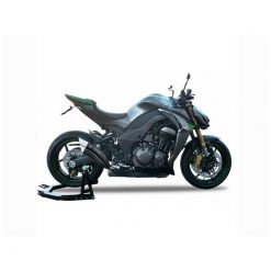 Auspuff IXRACE Z7 Dualexit in inox-schwarz zu Kawasaki (CH-Hom)