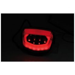 Rücklicht SHIN YO mit LED GETOENT und Reflektor in SCHWARZ zu Honda (E-Hom