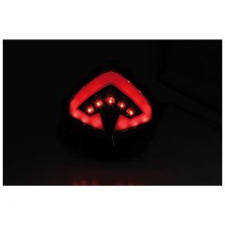 Rücklicht SHIN YO mit LED GETOENT und Reflektor in SCHWARZ zu Honda (E-Hom