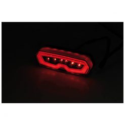 Rücklicht SHIN YO mit LED GETOENT und Reflektor in SCHWARZ zu Honda (E-Hom