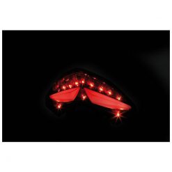 Rücklicht SHIN YO mit LED GETOENT und Reflektor in SCHWARZ zu Ducati (E-Ho