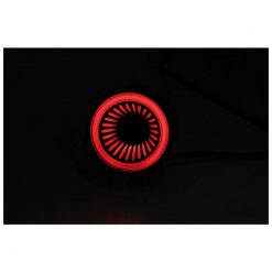 Rücklicht SHIN YO mit LED GETOENT und Reflektor in SCHWARZ zu Yamaha (E-Ho