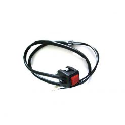 Taster SHIN YO (1 Stück) ECKIG mit Schelle für Lenkeranbau, Lenker 22mm, w