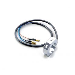 Armatur DAYTONA (1 Stück) CNC 2 Taster in CHROM mit Schelle für Lenkeranba