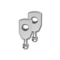 Riser RITZ (Paar) BIG BONE FLAT für Ø 31.80mm Lenker in CHROM (M12x1.5 - H