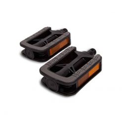 Pedalen LYNX (Paar) KOMFORT UNIVERSAL in Schwarz / Beige für Mofa's