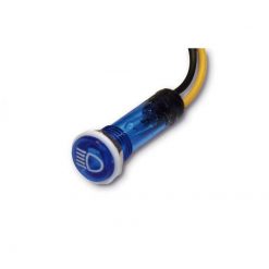 Kontrollleuchte SHIN YO FERNLICHT in BLAU 12V/2W Ø 12mm Schraubbefestigung