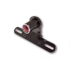 Rücklicht SHIN YO OLD SCHOOL TYP5 mit LED ROT in SCHWARZ (Ø 30 x 45mm / 1