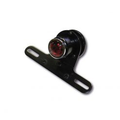 Rücklicht SHIN YO OLD SCHOOL TYP4 mit LED ROT in SCHWARZ (Ø 44 x 45mm / 1