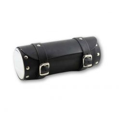 Werkzeugrolle NN PRODUCTS in SCHWARZ aus Rindleder mit Chromdeckel (Ø 9.5