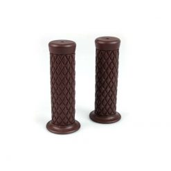 Griffe NN PRODUCTS (Paar) TPR - Soft DIAMOND (Ø 25.4 x 124mm) in DUNKELBRA