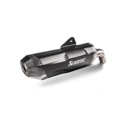 Auspuff AKRAPOVIC BLACK-LINE (SLIP-ON) in TITAN mit CARBON-ENDCAP zu BMW (