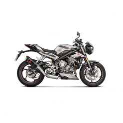 Auspuff AKRAPOVIC SLIP-ON in CARBON mit CARBON-ENDCAP zu Triumph (CH Homol