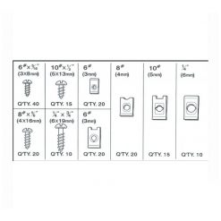 Blechmutter- / Schrauben-Sortiment NN PRODUCTS (170 Stk)